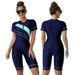 Semi Cover Womens Long-Sleeved Swimsuit