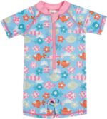 One-Piece Baby Swimwear with Cap - Image 2