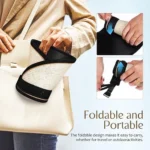 Foldable Wide Brim Straw Visor Beach Hat - Image 4