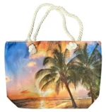Colorful Women's Beach Tote Bag - Image 2