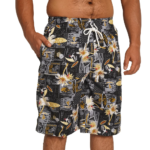 Tropical Print Men’s Swim Shorts - Image 3