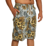 Tropical Print Men’s Swim Shorts - Image 2