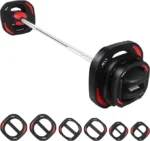 20KG Adjustable Smart Rubber Barbell and Dumbbell Set for Strength Training