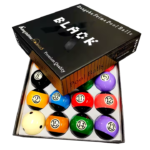 BLACK Professional Pool Ball Set – Premium Reversed Color Design
