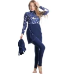 Elegant Modest Women's Burkini Swimsuit Set - Image 7
