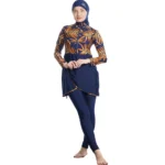 Elegant Modest Women's Burkini Swimsuit Set