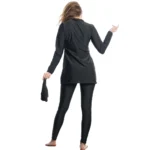Full-Coverage Black 3-Piece Girls’ Swimsuit - Image 3