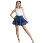 Colorful Vibrant Women's Shorts With Skirt-Design - Image 4