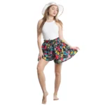 Colorful Vibrant Women's Shorts With Skirt-Design - Image 7