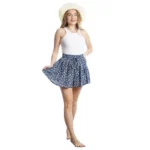 Colorful Vibrant Women's Shorts With Skirt-Design - Image 5