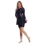 Elegant Women's One-Piece Swimsuit with Semi Coverage - Image 3