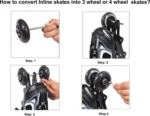 2 IN 1 Inline & Roller Skate Shoes – LED Flashing Wheels for Kids and Adults - Image 6