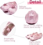 Girls' Ballet Shoes With Crown - Image 2