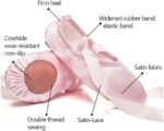 Satin Ribbon Ballet Shoes For Girls - Image 4