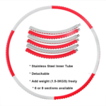 95cm Stainless Steel Foam Hula Hoop - Image 3