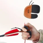 Brown Leather Recurve Bow Finger Guard