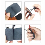 Brown Leather Recurve Bow Finger Guard - Image 2