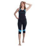 Women's Two-Piece Swimsuit: Bermuda With Sleeveless Top