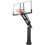 SO29T Adjustable In-Ground Basketball Stand with Professional Glass Backboard