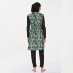 Rozamay 9261 Women’s Modest Burkini Swimsuit with Front Zipper - Image 2