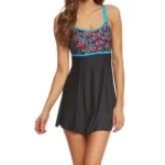 Floral One-Piece Women's Swimming Dress