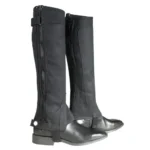 Amara Leather Ribbed Half Chaps
