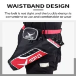 Archery Hip Quiver with 3 Tubes and Storage Pockets - Image 3