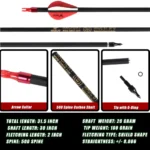 SPG 12-Piece Carbon Archery Arrow Set - Image 4