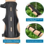 Adjustable Leather Archery Arm Guard Protector - Image 2