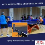 Double fish Portable Table Tennis Net With Bases - Image 4