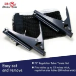 Double fish Portable Table Tennis Net With Bases - Image 3