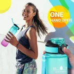 900ml Colorful Sports Water Bottle with Time Marker - Image 6