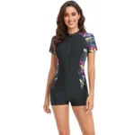 Women's One-Piece Swimsuit With Long-Sleeves Design