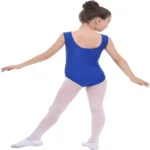 Glittery Sleeveless Gymnastics Leotard - Image 3