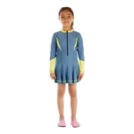 One Piece Long Sleeves Girl Dress Swimwear - Image 6