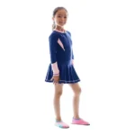 One Piece Long Sleeves Girl Dress Swimwear - Image 5