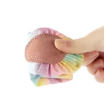 Elegant Gradient Color Bowknot Slip On Ballet Shoes For Girls - Image 3
