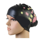 Hin-Waves Silicone Swim Cap For Long Hair