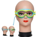 Colorful Fish Design Frame Kids Swim Goggles With Ear Plugs