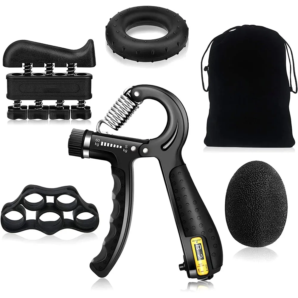dK36ipRBSdfRJdCzNqV7EGq4mlb2cBUdR6C3zC1g.webp Hand Grip Exerciser Adjustable Power Set 5PCS - Image 1