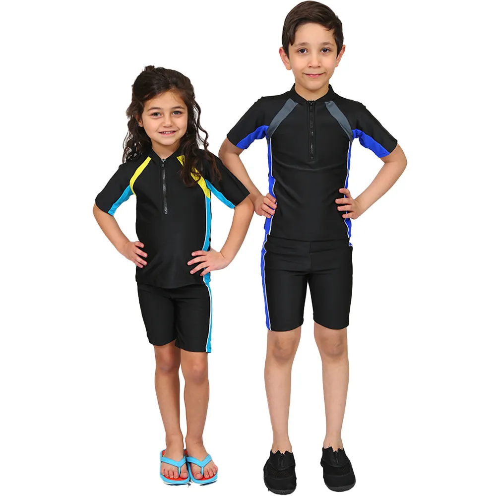 p0BSJ1s4B0bKgEgAgfbMYwUmUyiHsU2UARO3uCou.webp Kids Short Sleeve Two Piece Swimsuit Set - Image 1