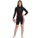 Elegant Women's One-Piece Long Sleeves Swimsuit
