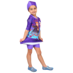 Disney Frozen Girls Skirted Swimsuit Set - Image 2